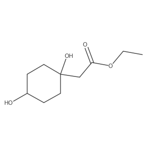 Ethyl 2-(1,4-dihydroxycyclohexyl)acetate Structure