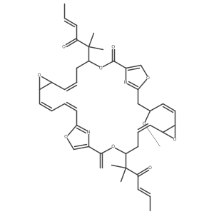 20-Methoxy-31-methylidene-12,29-bis(2-methyl-3-oxohex-4-en-2-yl)-7,13,17,24,30,34-hexaoxa-35,36-diazapentacyclo[30.2.1.115,18.06,8.023,25]hexatriaconta-1(35),2,4,9,15,18(36),21,26,32-nonaen-14-one结构式