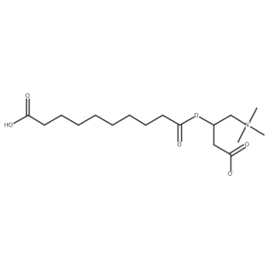 (2R)-3-Carboxy-2-[(9-carboxy-1-oxononyl)oxy]-N,N,N-trimethyl-1-propanaminium Inner Salt Structure