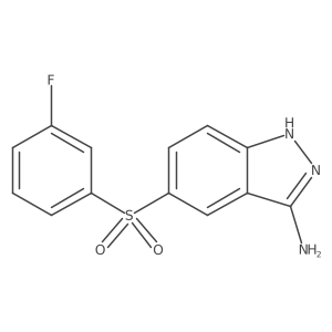 5-(3-fluoro-benzenesulfonyl)-1H-indazol-3-ylamine Structure