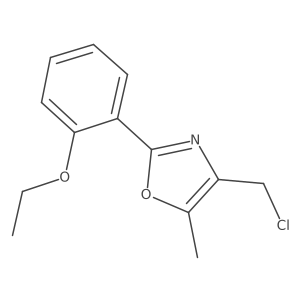 4-(Chloromethyl)-2-(2-ethoxyphenyl)-5-methyl-1,3-oxazole Structure