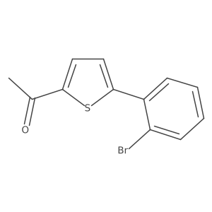 1-[5-(2-Bromophenyl)thiophen-2-yl]ethan-1-one结构式