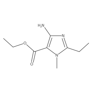 ethyl 4-amino-2-ethyl-1-methyl-1H-imidazole-5-carboxylate Structure