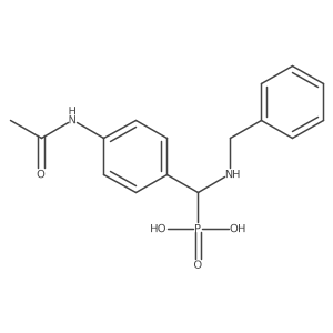 [(Benzylamino)(4-acetamidophenyl)methyl]phosphonic acid结构式