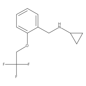 N-{[2-(2,2,2-trifluoroethoxy)phenyl]methyl}cyclopropanamine Structure