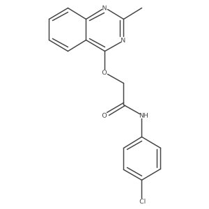 N-(4-chlorophenyl)-2-[(2-methylquinazolin-4-yl)oxy]acetamide结构式