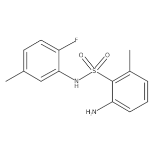 Benzenesulfonamide, 2-amino-N-(2-fluoro-5-methylphenyl)-6-methyl-结构式