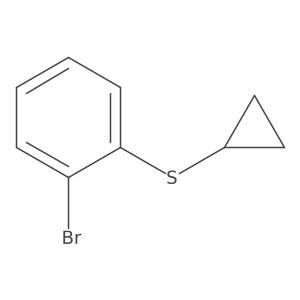 1-Bromo-2-(cyclopropylsulfanyl)benzene Structure