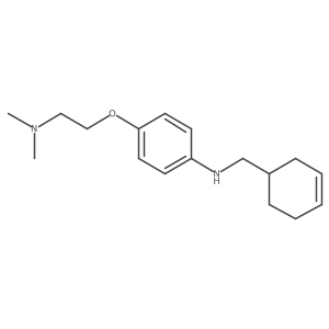 N-(3-Cyclohexen-1-ylmethyl)-4-[2-(dimethylamino)ethoxy]benzenamine结构式