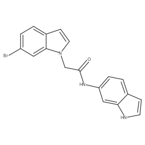 2-(6-bromo-1H-indol-1-yl)-N-(1H-indol-6-yl)acetamide结构式