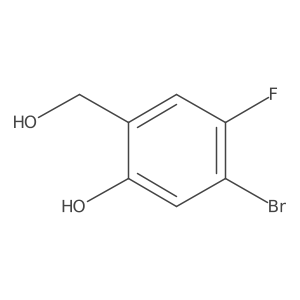 5-Bromo-4-fluoro-2-(hydroxymethyl)phenol Structure