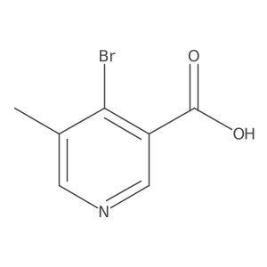 4-Bromo-5-methylnicotinic acid Structure