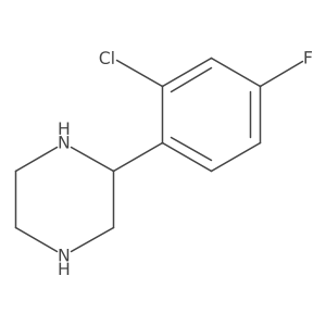(2S)-2-(2-Chloro-4-fluorophenyl)piperazine Structure