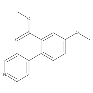 Methyl 5-methoxy-2-(4-pyridinyl)benzoate结构式
