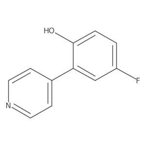 4-Fluoro-2-pyridin-4-yl-phenol Structure