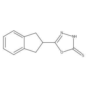 5-Indan-2-yl-[1,3,4]oxadiazole-2-thiol结构式