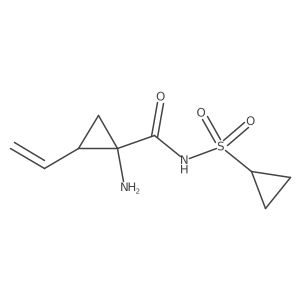 1-Amino-N-(cyclopropylsulfonyl)-2-vinylcyclopropane-1-carboxamide结构式
