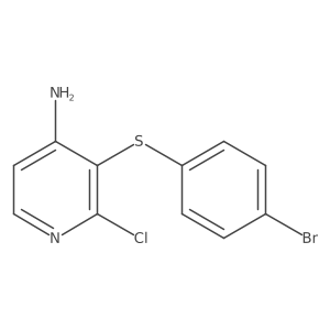 3-[(4-Bromophenyl)thio]-2-chloropyridin-4-amine Structure