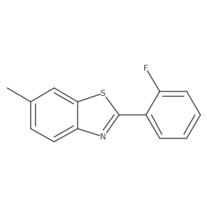 2-(2-Fluorophenyl)-6-methyl-1,3-benzothiazole结构式