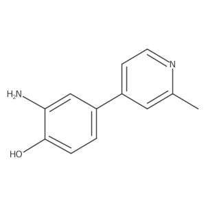 2-Amino-4-(2-methylpyridin-4-yl)phenol Structure