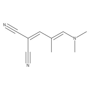 Propanedinitrile, [3-(dimethylamino)-2-methyl-2-propenylidene]-, (E)- Structure