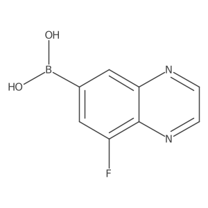 8-Fluoroquinoxalin-6-ylboronic acid Structure