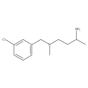 (3-Aminobutyl)[(3-chlorophenyl)methyl]methylamine Structure