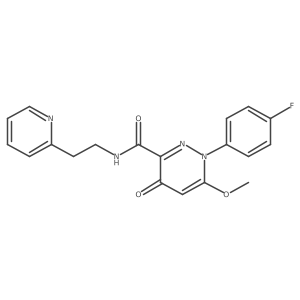 1-(4-fluorophenyl)-6-methoxy-4-oxo-N-(2-pyridin-2-ylethyl)-1,4-dihydropyridazine-3-carboxamide Structure