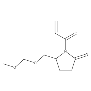 2-Pyrrolidinone, 5-[(methoxymethoxy)methyl]-1-(1-oxo-2-propenyl)-, (S)-结构式