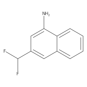 1-Amino-3-(difluoromethyl)naphthalene结构式