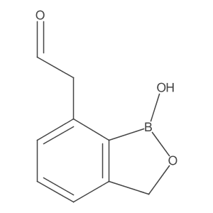 1,3-Dihydro-1-hydroxy-2,1-benzoxaborole-7-acetaldehyde Structure