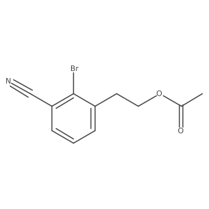 3-[2-(Acetyloxy)ethyl]-2-bromobenzonitrile结构式