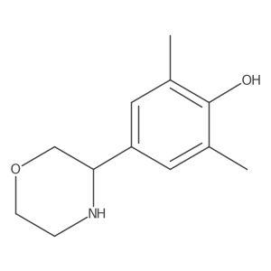 2,6-Dimethyl-4-(morpholin-3-yl)phenol Structure