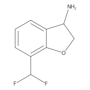 (3S)-7-(Difluoromethyl)-2,3-dihydrobenzo[B]furan-3-ylamine结构式