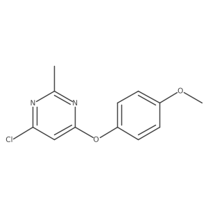 4-Chloro-6-(4-methoxyphenoxy)-2-methylpyrimidine结构式