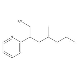 4-Methyl-2-(pyridin-2-yl)heptan-1-amine结构式