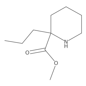 Methyl 2-propylpiperidine-2-carboxylate Structure