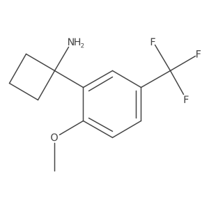 1-[2-Methoxy-5-(trifluoromethyl)phenyl]cyclobutan-1-amine Structure