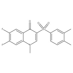 3-((3,4-Dimethylphenyl)sulfonyl)-6,7-difluoro-1-methylquinolin-4(1H)-one结构式