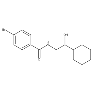 4-bromo-N-(2-cyclohexyl-2-hydroxyethyl)benzamide结构式