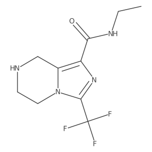 Imidazo[1,5-a]pyrazine-1-carboxamide,n-ethyl-5,6,7,8-tetrahydro-3-(trifluoromethyl)- Structure
