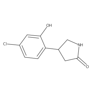 4-(4-Chloro-2-hydroxyphenyl)pyrrolidin-2-one Structure