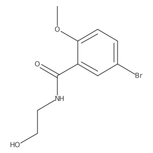 5-Bromo-N-(2-hydroxyethyl)-2-methoxybenzamide结构式