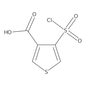 4-(Chlorosulfonyl)thiophene-3-carboxylic acid Structure