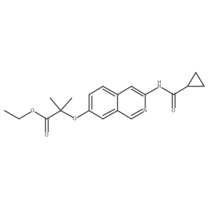 Ethyl 2-(3-(cyclopropanecarboxamido)isoquinolin-7-yloxy)-2-methylpropanoate Structure