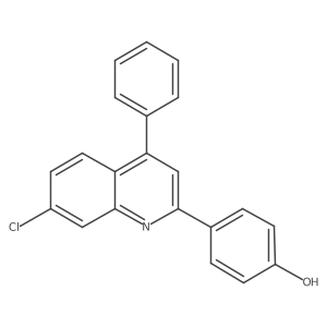 4-(7-Chloro-4-phenylquinolin-2-yl)phenol Structure