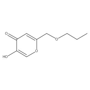 5-Hydroxy-2-(propoxymethyl)pyran-4-one Structure
