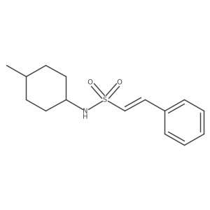 (E)-N-(4-methylcyclohexyl)-2-phenylethenesulfonamide Structure