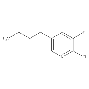 3-(6-Chloro-5-fluoropyridin-3-YL)propan-1-amine Structure