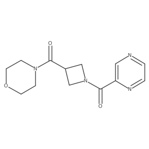 (3-(Morpholine-4-carbonyl)azetidin-1-yl)(pyrazin-2-yl)methanone结构式
